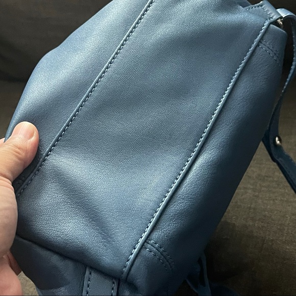 😃SOLD 😃 Extra Small Longchamp Le Pliage Cuir Backpack - Picture 7 of 16